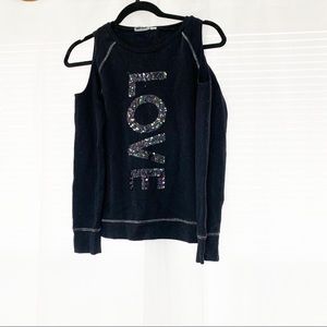 The Children’s Place Cold Shoulder “LOVE” Top